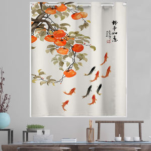 Small Window Blackout Curtains for Bedroom/Bathroom - Grommet Thermal Insulated Room Darkening Curtains for Living RoomFrench Door Curtains Linen Textured Privacy Kitchen Window Curtain 032406