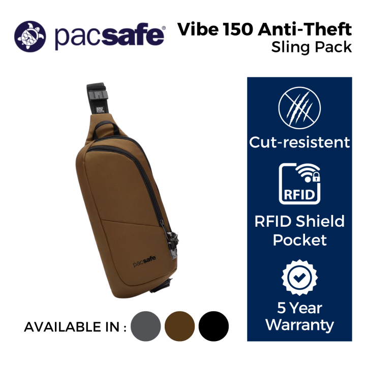 Pacsafe Vibe 150 Anti-Theft Sling Pack Lazada Singapore