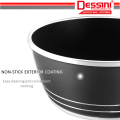 DESSINI ITALY 24CM Casserole Die Cast Aluminium Non Stick Pot Bowl Pan Cookware Tool with Cover. 