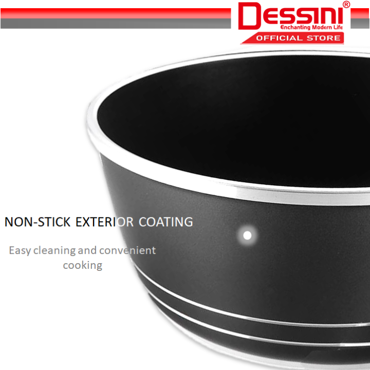 DESSINI%20ITALY%2024CM%20Casserole%20Die%20Cast%20Aluminium%20Non%20Stick%20Pot%20Bowl%20Pan%20Cookware%20Tool%20with%20Cover%20-%20Image%204