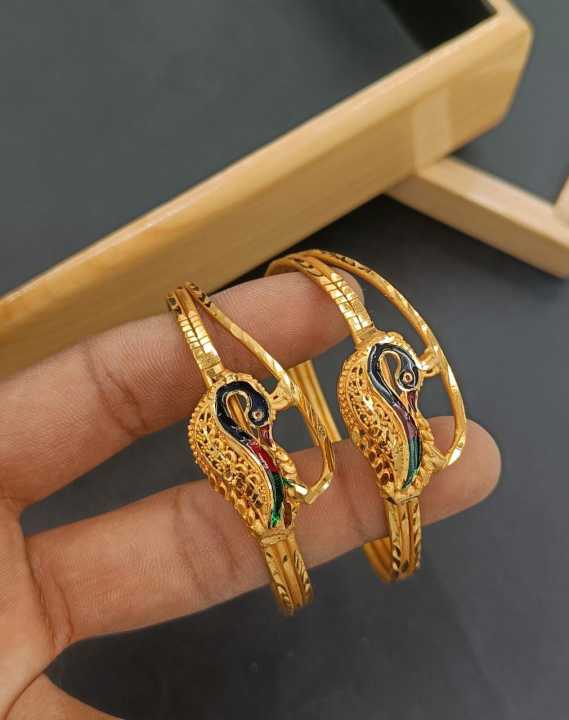 1 GRAM GOLD PEACOCK DESIGN BANGLE_NOT 916 READY STOCK | Lazada