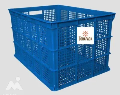 KERANJANG BESAR / KRAT BESAR / WADAH BESAR KUAT & TEBAL UNTUK INDUSTRI LAUNDRY RAK PIRING SERBAA KIMPLAST 90 LITER ( 67 X 47 X 39CM )