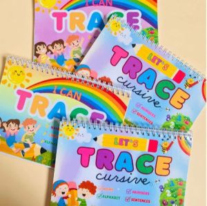Lets Trace Cursive Practice Writing Workbook I Can Trace Beginner writing