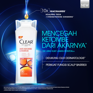CLEAR Anti Ketombe & Rambut Rontok Sampo Anti Ketombe 160ml - ScalpPro Technology Niacinamide – CLEAR Shampoo