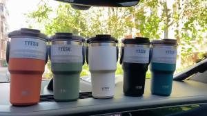 Tyeso Coffee Cup Thermos Bottle Stainless Steel Double-layer Insulation Cold And Hot Travel Mug Vacuum Flask Car Water Bottle