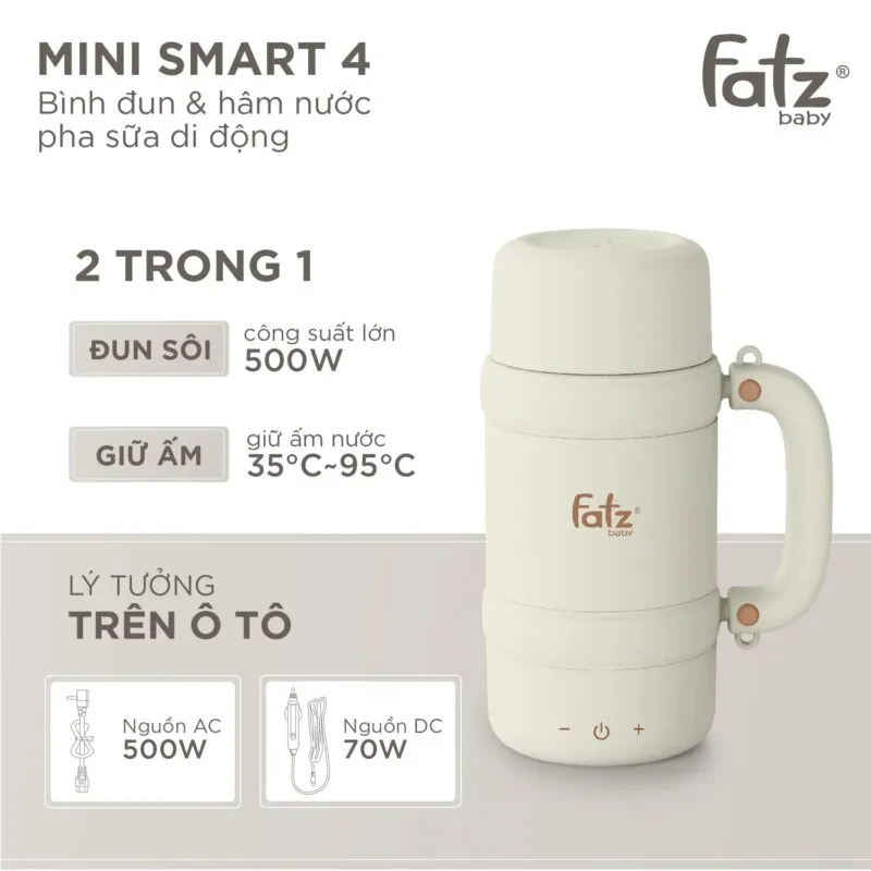 Bình đun và hâm nước pha sữa di động Mini Smart 4 – FB3623FD:5866