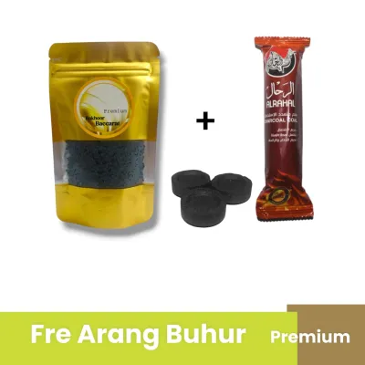 1 paket Bukhur Gold Premium plus Arang Charcoal 1 bungkus / dupa wangi aroma terapi pengharum kamar