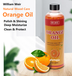 WLWE Orange Oil Wood Polish Mahogany Furniture Wood Care Cabinets Natural Wood Wax Polish Wood Coat Beewax Floor Care