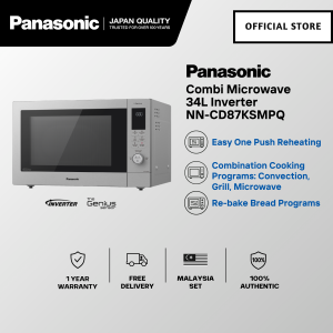 🅵🆁🅴🅴 🅳🅴🅻🅸🆅🅴🆁🆈 PANASONIC NN-CD87 (34L) Inverter Microwave Oven with Grill 30 Menus NN-CD87KSMPQ 微波炉