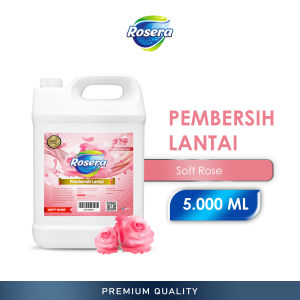 Rosera Sabun Pel Lantai 5 Liter 5000 ML Soft Rose Pembersih Lantai Sabun Cair Pembersih Lantai Floor Cleaner Premium
