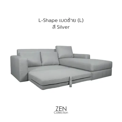 ZEN Collection โซฟา Sofa-Bed 3ที่นั่ง ขนาด 2.35m. 2ที่นั่ง ขนาด 1.70m. POLO โซฟาเบ้ด พับนอนได้ รับประกันโครงสร้าง 2 ปี