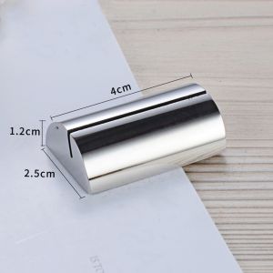 COOLSOOL Thép không gỉ Giá đỡ thẻ đặt bàn Ổn định Chắc chắn Giá đỡ hiển thị số bàn Di động Hình dạng hình học Giá đỡ menu Tiệc cưới