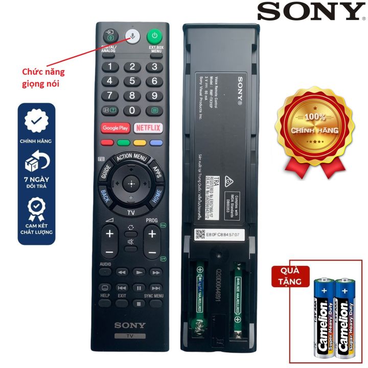 Điều khiển tivi Sony giọng nói chính hãng RMF-TX310P [ độ mới 85 ...