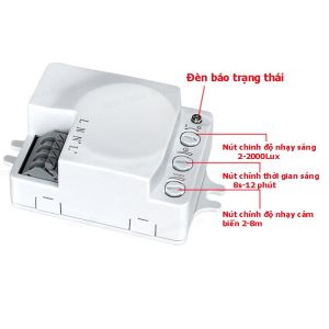 Công Tắc Radar Vi Sóng Tự Động Bật Tắt LED Bộ Điều Khiển Chuyển Động 2m-6m Tích Hợp PIR Tiết Kiệm Điện - Smart Home