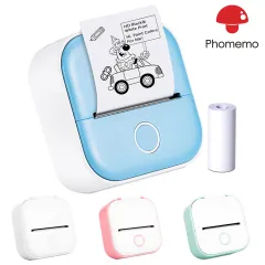 HOT SALES-Phomemo T02 Wireless Pocket Thermal Printer Portable Mini  Wirelessly Bluetooth Connect 203dpi Photo Label Memo List Printing Clearly  Keep For 10 Years Fade Resistant