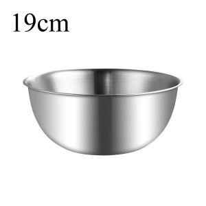 Stainless Mixing Bowl With Scale Basin Fruit Salad Bowls Noodle Soup Bowl for Baking Tools Kitchen Bowl