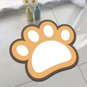 Soft Cushion Rug Cartoon Animal Pattern Bath Mat Super Absorbent Quick Dry Dust Door Entrance Mat Hallway Kitchen Bathroom Rug Non-slip Carpets