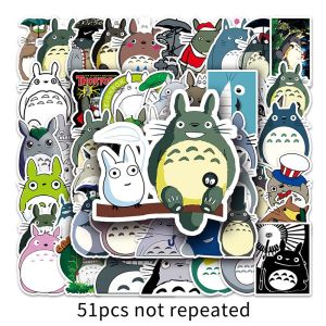 51pcs dễ thương TOTORO nhãn dán hoạt hình cho trẻ em gái DIY trang trí máy tính xách tay nhãn dán lưu bút phim hoạt hình