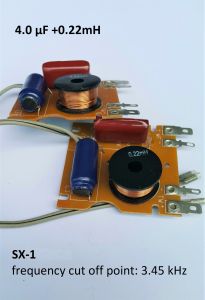 One pair Japan brand OEM 2-way speaker crossover network