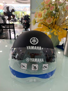 Mũ bảo hiểm nửa đầu màu đen chính hãng Yamaha