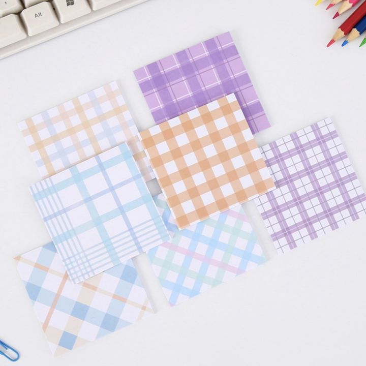 Set 80 tờ giấy note giấy ghi chú sticky note hoạ tiết kẻ caro Giấy dán ...