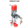 Stainless Steel Pedal Lock Car Lock Brake Anti Theft Lock Nut Paddle Brake Lock Car Brek Kereta Car Paddle Lock Car. 