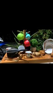 Rak Gelas Tempat Gelas Cangkir atau Mug Unix Cantolan Gelas Cangkir Di Meja ( Kayu Jati )