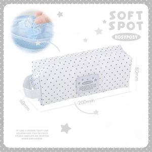 FLORI Khóa  Túi đựng bút Chấm bi Công suất lớn Bộ tổ chức lưu trữ văn phòng phẩm Đa chức năng Cầm tay Hộp bút cho học sinh Đồ dùng học sinh