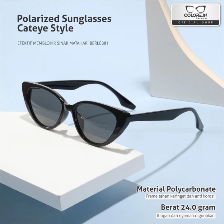 Kacamata Hitam Modern Trendi Unisex Bahan Polycarbonate