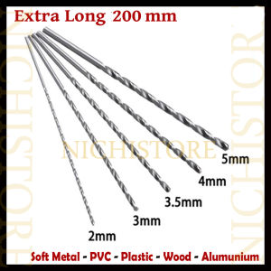 Mata Bor HSS alumunium kayu plastik Panjang 200 mm