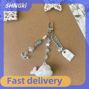 🔥Local delivery🔥 1PC Dolphin Building Block Bead Keychain Brick Heart Key Chain For Boyfriend Girlfriend Matching Keyring Couples Valentines Gift
