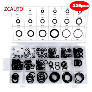 ZCAUTO 225Pcs O-Ring Seal Set Suku Cadang Otomotif Seal Gasket Gasket Set