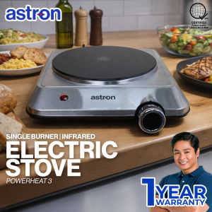 Astron POWERHEAT 3 Electric Infrared Stove | Ceramic Glass Plate | Any high heat resistant cookware can be used