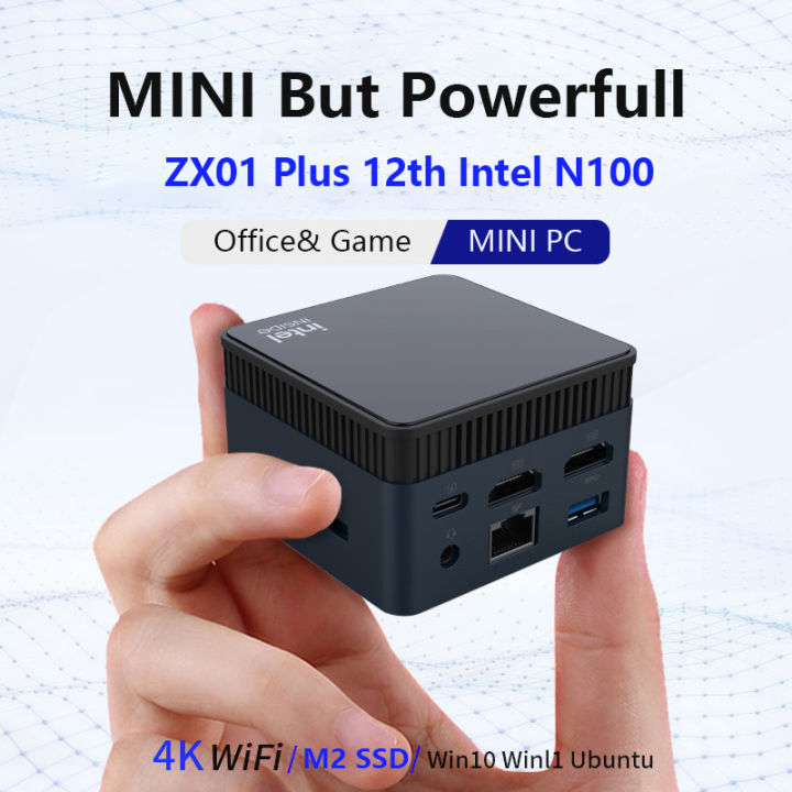 ZX01 Plus Windows 11 4 Core Mini PC CPU 12th Gen Intel Alder Lake N100 ...