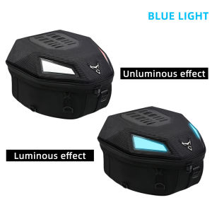 MOTOCENTRIC Multifuncation LED Light Motorcycle Rear Seat Bag Large Capacity Motocross Tail Bag Waterproof Motorbike Backpack Lightweight