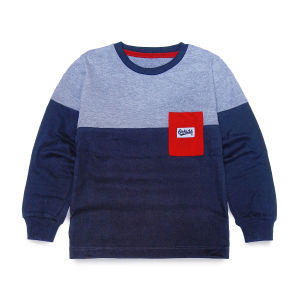 Baju Anak Laki Laki Lengan Panjang Umur 1-12 Tahun Kaos Anak Distro ORKIDS Tones Navy Misty