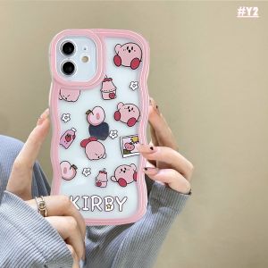 Ốp rixuan cho Vivo Y17s Y27 Y16 2022 Y35 Y22 y21s v25e V25 5g Vivo y15s y15a y33s y20s y12i Y01 y21a Y21 Y12 y12s y1s Y15 y91c y17 y30 y21t Y11 U10 Ốp khung lượn sóng nhựa TPU mềm hoạt hình hình lợn Kirby dễ thương vỏ điện thoại chống sốc