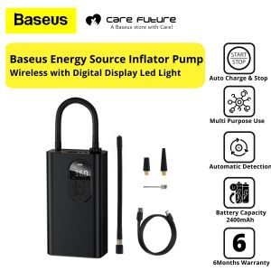 Baseus Original Portable Inflator Pump Car Air Compressor Smart Digital Tire Pressure Detection Auto Tire Pump for Car Bike Motorcycle