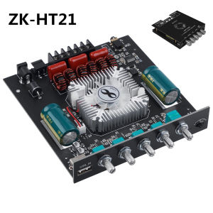 ZK-HT21 2.1 Channel TDA7498E 160WX2+220W Bluetooth Digital Power Amplifier Module High And Low Tone Subwoofer