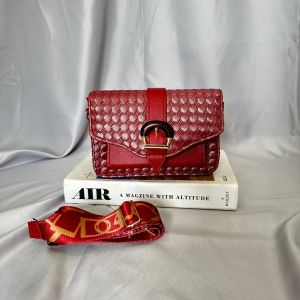 GINA - Tas Selempang Wanita Leather Anyam Terbaru | Tas Totebag Wanita Import Quality Kekinian | Tas Shoulder Bag Wanita Elegan | Tas Slingbag Wanita Mewah | Tas Selempang Wanita OOTD | Tas Selempang Pesta Resmi Kondangan