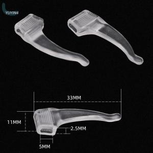YUYIN4 1Pair Anti Slip Glasses Ear Hooks Tip Eyeglasses Grip Temple Silicone Anti-Skid Holder Glasses Frame Leg Sleeves Accessories