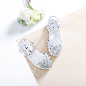 Kids Sandal Girls 2022 Summer New Non-slip Soft Sole Anti-collision Sports Sandals Baby Girls Fashionable Breathable Princess Shoes Beach Shoes for Big Kids Girls 1-12 Year Old