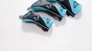 【 Golf 】 Sarung Kelab Golf Rama-Rama Baru Sarung Kepala Batang Penutup Tiang Tolak Pelindung Kayu Golf PU