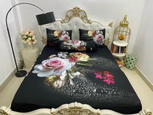 [HCM]"Bộ Drap gối Thun { 4 món} thun Ý 5D Cao Cấp  mát lạnh thấm hút tốt.""