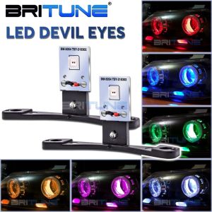 Britune Car Lens LED Devil Eyes For 2.5 Mini WST 3.0 Hella 3R/Koito Q5 Projector Demon Eyes Headlight Accessories