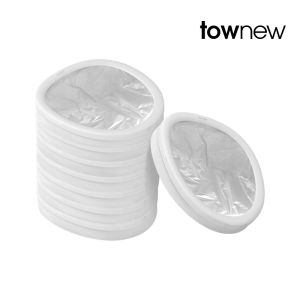 Townew Refill Ring for T Air One Smart Trash Can 8 Units/Box Auto Seal Innovative No Breakpoint Bag Durable Tough 3kg Load Easy Install