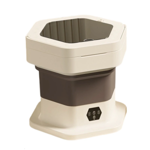 Portable Foldable Mini Washing Machine Automatic Clothes Washer Lightweight for Travel Camping Apartments Laundry Device