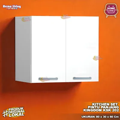 Kitchen Set Atas Kingdom KSK 301 Kitchen Set 2 Pintu dengan Rak Serbaguna Kitchen Set Rak Dapur