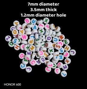 Acrylic alphabet bead alphabet beads plastic colourful colour DIY bracelet making keychain Number Star Heart Spacer Friendship