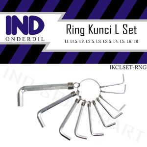 Kunci L Set Hex Key Ring L